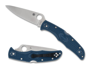 Spyderco Knives™ Endura 4 Lockback C10PCBL Cobalt Blue FRN CPM SPY27 Stainless Steel Pocket Knife
