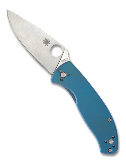 Spyderco Knives™ Tenacious R.I.L. Frame Lock C122TIBLP Blue Titanium 8Cr13MoV Stainless Steel Pocket Knife