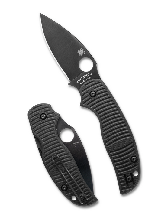 Spyderco Knives™ Sage 5 Compression Lock C123GPBKMCBK Black G-10 CPM MagnaCut Stainless Steel Pocket Knife