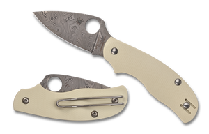 Spyderco Knives™ Urban SlipIt C127GPIVD White G-10 Damasteel Pocket Knife