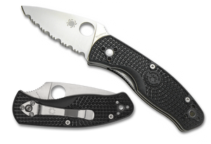 Spyderco Knives™ Persistence Liner Lock C136SBK Black FRN 8Cr13MoV Semi-Stainless Steel Pocket Knife