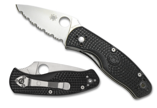 Spyderco Knives™ Persistence Liner Lock C136SBK Black FRN 8Cr13MoV Semi-Stainless Steel Pocket Knife