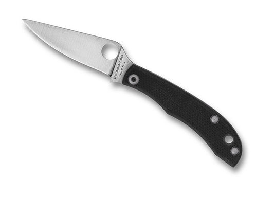 Spyderco Knives™ HoneyBee Slip-joint C137GBKP Black G-10 Sandvik 12C27 Stainless Steel Pocket Knife
