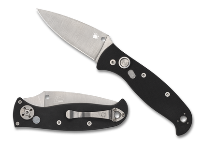 Spyderco Knives™ Autonomy 2 Auto C165GP2 Black G10 LC200N Stainless Steel Pocket Knife