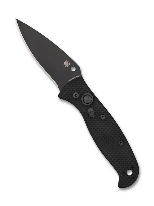 Spyderco Knives™ Autonomy 2 Auto C165GPBBK2 Black G10 LC200N Stainless Steel Pocket Knife