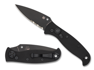 Spyderco Knives™ Autonomy 2 Auto C165GPSBBK2 Black G10 LC200N Stainless Steel Pocket Knife