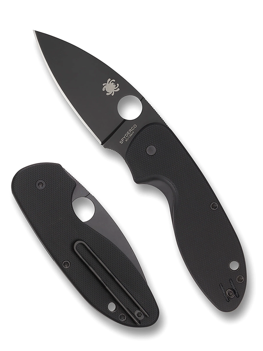 Spyderco Knives™ Efficient Liner Lock C216GPBBK Black G-10 8Cr13MoV Stainless Steel Pocket Knife