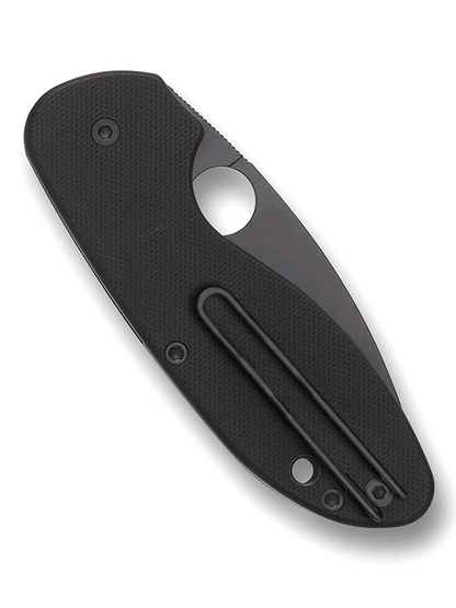 Spyderco Knives™ Efficient Liner Lock C216GPBBK Black G-10 8Cr13MoV Stainless Steel Pocket Knife