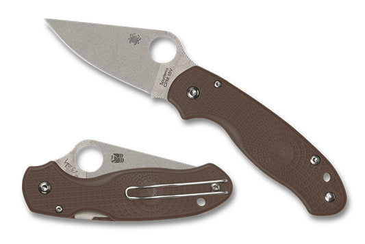 Spyderco Knives™ Para 3 Liner Lock C223PBN15V Brown FRN CPM 15V Carbon Steel Pocket Knife