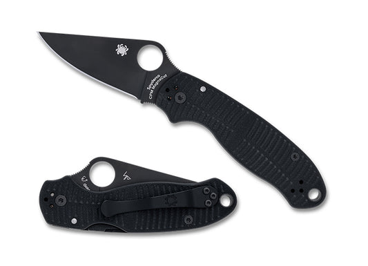 Spyderco Knives™ Para 3 Liner Lock C223GMCBKP Black G-10 CPM MagnaCut Stainless Steel Pocket Knife