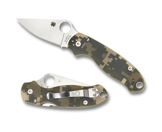 Spyderco Knives™ Para 3 Liner Lock C223GPCMO Digital Camo G-10 CPM S45VN Stainless Steel Pocket Knife