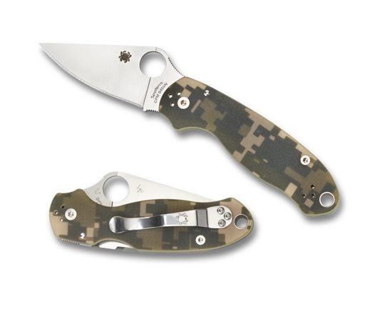 Spyderco Knives™ Para 3 Compression Lock C223GPCMO Digital Camo G-10 CPM S45VN Stainless Steel Pocket Knife