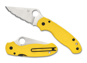 Spyderco Knives™ Para 3 Compression Lock C223SYL Yellow FRN CPM MagnaCut Stainless Steel Pocket Knife