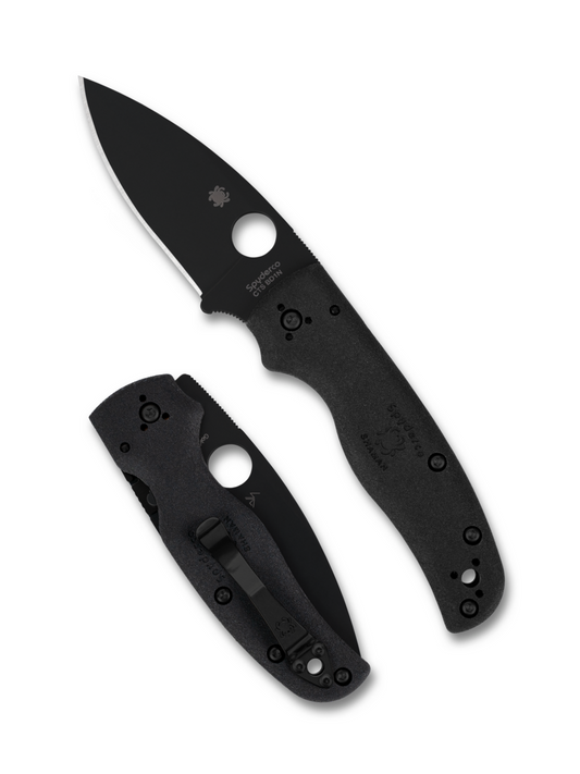 Spyderco Knives™ Shaman Compression Lock C229PBBK Black FRN CTS BD1N Stainless Steel Pocket Knife