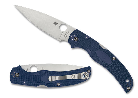 Spyderco Knives™ Native Chief Back Lock C244PDBL Dark Blue FRN CPM S110V Stainless Steel Pocket Knife