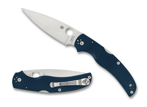 Spyderco Knives™ Native Chief Back Lock C244GPCBL Cobalt Blue G-10 CPM SPY27 Stainless Steel Pocket Knife