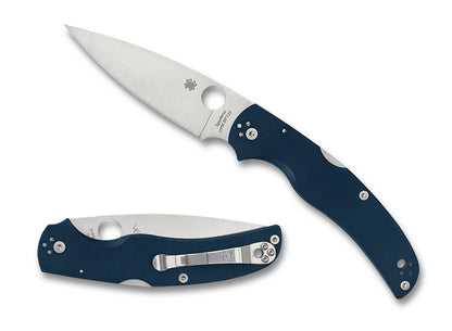 Spyderco Knives™ Native Chief Back Lock C244GPCBL Cobalt Blue G-10 CPM SPY27 Stainless Steel Pocket Knife