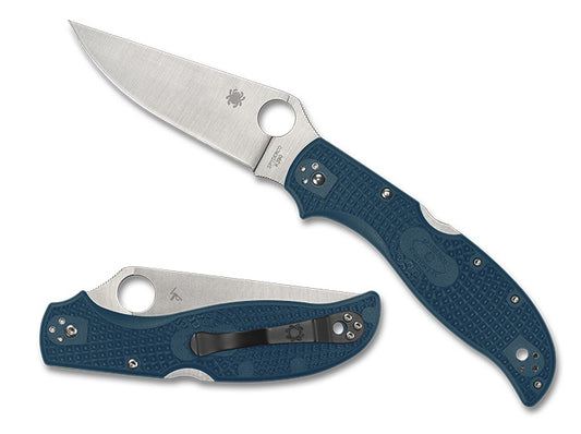Spyderco Knives™ Stretch 2 XL Back Lock C258FPK390 Blue FRN K390 Carbon Steel Pocket Knife