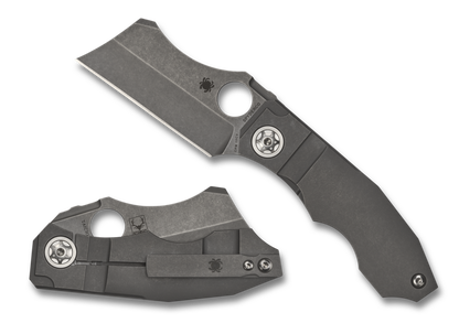 Spyderco Knives™ Stovepipe Frame Lock C260TIP Titanium CPM 20CV Stainless Steel Pocket Knife