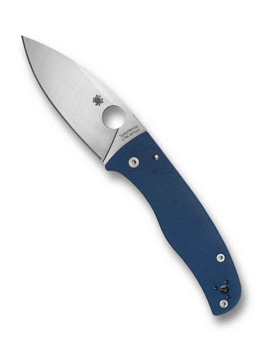 Spyderco Knives™ Bodacious Compression Lock C263GPCBL Cobalt Blue G-10 CPM SPY27 Stainless Steel Pocket Knife