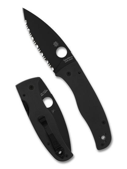 Spyderco Knives™ Bodacious Back Lock C263GSBK Black G10 CPM S30V Stainless Steel Pocket Knife