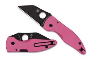 Spyderco Knives™ MicroJimbo Compression Lock C264GPNBKP Pink G-10 CPM S30V Stainless Steel Pocket Knife
