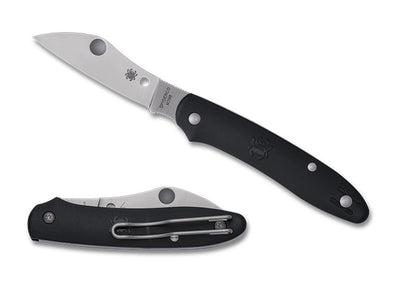 Spyderco Knives™ Roadie XL Slip-joint C267BKP Black Inject-mold Plastic M398 Stainless Steel Pocket Knife