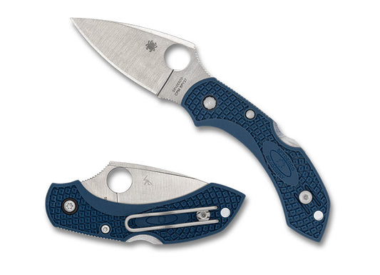 Spyderco Knives™ Dragonfly 2 Lockback C28PCBL2 Cobalt Blue FRN CPM SPY27 Stainless Steel Pocket Knife