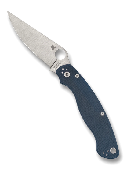 Spyderco Knives™ Military 2 Compression Lock C36GPCBL2 Cobalt Blue G10 CPM-SPY27 Stainless Steel Pocket Knife
