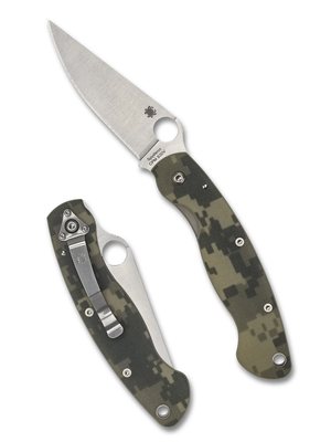 Spyderco Knives™ Military Liner Lock C36GPCMO Digital Camo G-10 CPM S30V Stainless Steel Pocket Knife