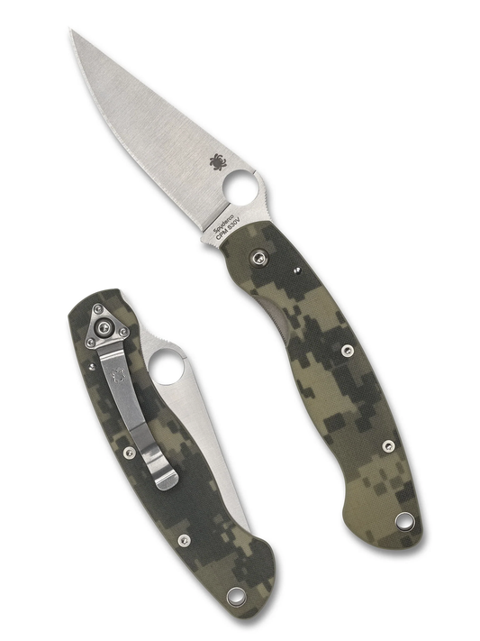 Spyderco Knives™ Military Liner Lock C36GPCMO Digital Camo G-10 CPM S30V Stainless Steel Pocket Knife