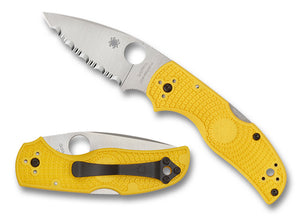 Spyderco Knives™ Native 5 Lockback C41SYL5 Yellow Fiberglass Reinforced Nylon MagnaCut Stainless Steel Pocket Knife