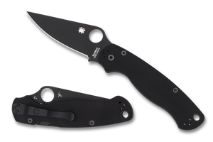 Spyderco Knives™ Para Military 2 Liner Lock C81GPBK2 Black G-10 CPM S45VN Stainless Steel Pocket Knife