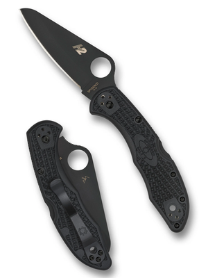 Spyderco Knives™ Salt 2 Lockback C88PBBK2 Black Fiberglass Reinforced Nylon H2 Stainless Steel Pocket Knife