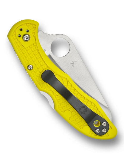 Spyderco Knives™ Salt 2 Lockback C88SYL2 Yellow Fiberglass Reinforced Nylon H2 Stainless Steel Pocket Knife