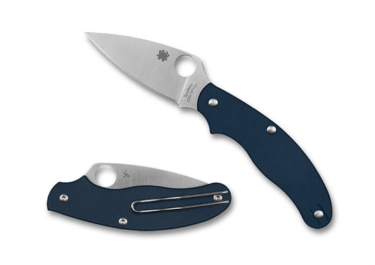 Spyderco Knives™ UK Penknife C94GPCBL Cobalt Blue G-10 CPM SPY27 Stainless Steel Pocket Knife