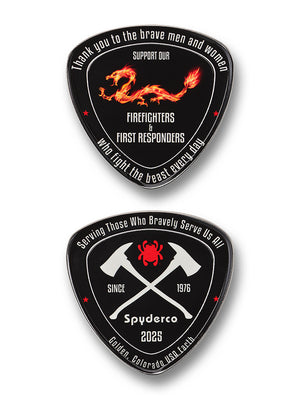 Spyderco Knives™ COINFD2025 Knife Die Cast Metal Challenge Coin