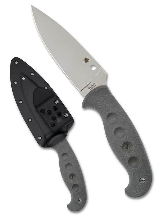 Spyderco Knives™ Temperance Fixed Blade FB05PGY Gray FRN CPM Cru-Wear Semi-Stainless Steel Knife
