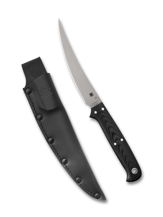 Spyderco Knives™ Shelter Cove Fixed Blade FB52GP Black G10 8Cr13MoV Stainless Steel Knife