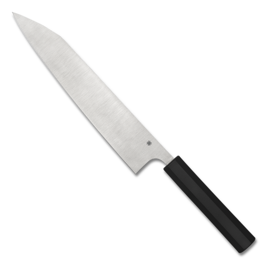 Spyderco Knives™ Gyuto Kitchen Knife K19PBK Black Polypropylene CTS BD1N Stainless Steel Knife