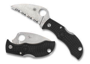 Spyderco Knives™ Manbug Lockback MBKWS Black Frn VG-10 Stainless Steel Pocket Knife