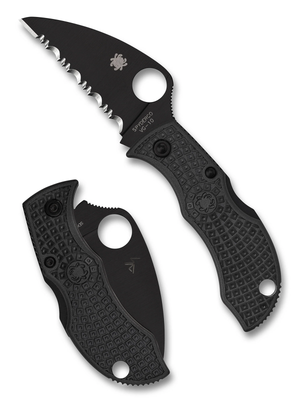 Spyderco Knives™ ManBug Back Lock MBKWSBK Black FRN VG-10 Stainless Steel Pocket Knife