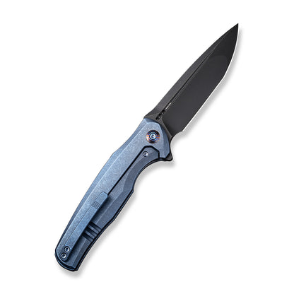 WE Knife Co., Ltd™ 601X Frame Lock WE01J-3 Blue & Golden 6AL4V Titanium CPM 20CV Stainless Steel Pocket Knife