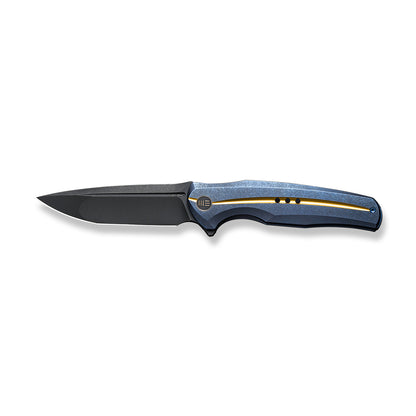 WE Knife Co., Ltd™ 601X Frame Lock WE01J-3 Blue & Golden 6AL4V Titanium CPM 20CV Stainless Steel Pocket Knife