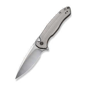 WE Knife Co., Ltd™ Kitefin Button Lock WE19002M-2 Gray 6AL4V Titanium CPM-20CV Stainless Steel Pocket Knife