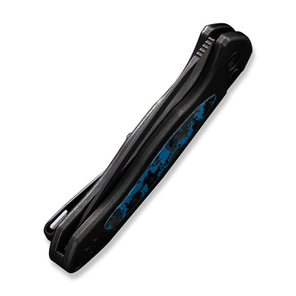 WE Knife Co., Ltd™ Kitefin Button Lock WE19002N-1 Black 6AL4V Titanium and Arctic Storm Fat Carbon CPM-20CV Stainless Steel Pocket Knife