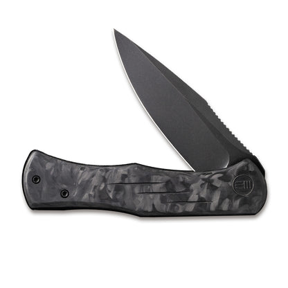 WE Knife Co., Ltd™ Primoris Frame Lock WE20047B-1 Black Marble Carbon Fiber and 6AL4V Titanium CPM 20CV Stainless Steel Pocket Knife