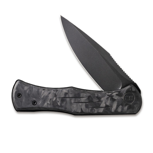 WE Knife Co., Ltd™ Primoris Frame Lock WE20047B-1 Black Marble Carbon Fiber and 6AL4V Titanium CPM 20CV Stainless Steel Pocket Knife