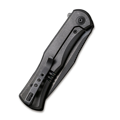 WE Knife Co., Ltd™ Primoris Frame Lock WE20047B-1 Black Marble Carbon Fiber and 6AL4V Titanium CPM 20CV Stainless Steel Pocket Knife