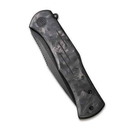 WE Knife Co., Ltd™ Primoris Frame Lock WE20047B-1 Black Marble Carbon Fiber and 6AL4V Titanium CPM 20CV Stainless Steel Pocket Knife